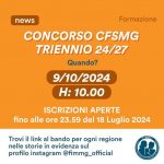 Concorso CFSMG Triennio 2024/2027